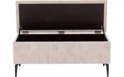 Goossens excellent bedbank attent beige stof - 8235535-{merk}-proefmodel-proefmodel-stof-01